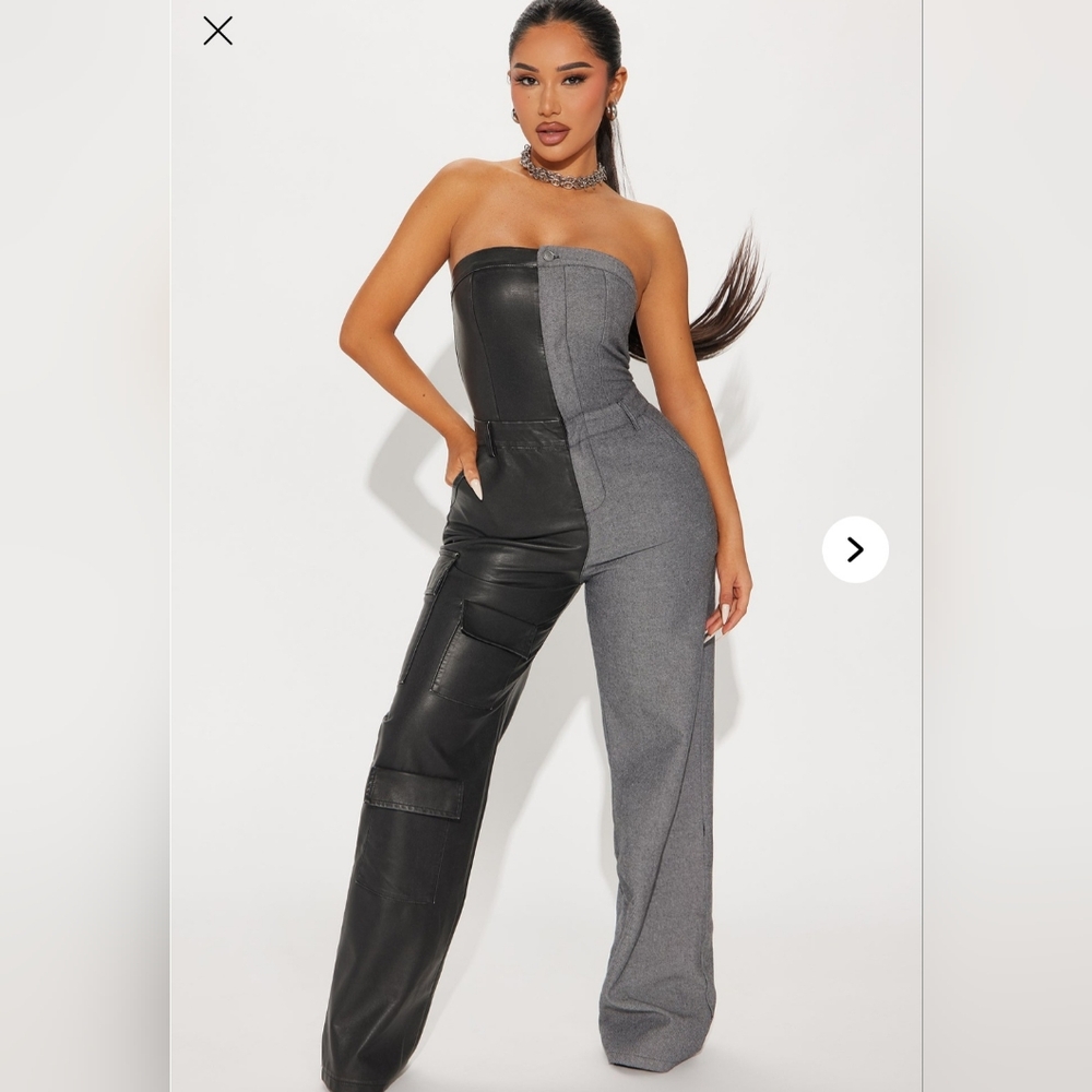 Two-tone jumpsuit